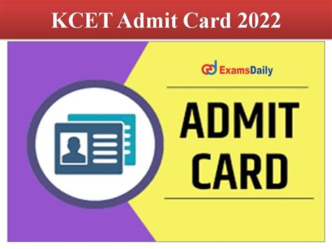 kcet hall ticket 2022 download